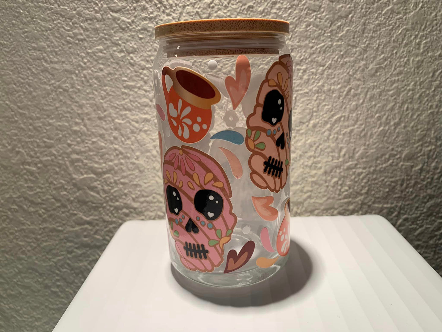 Concha Skulls Glass Cup